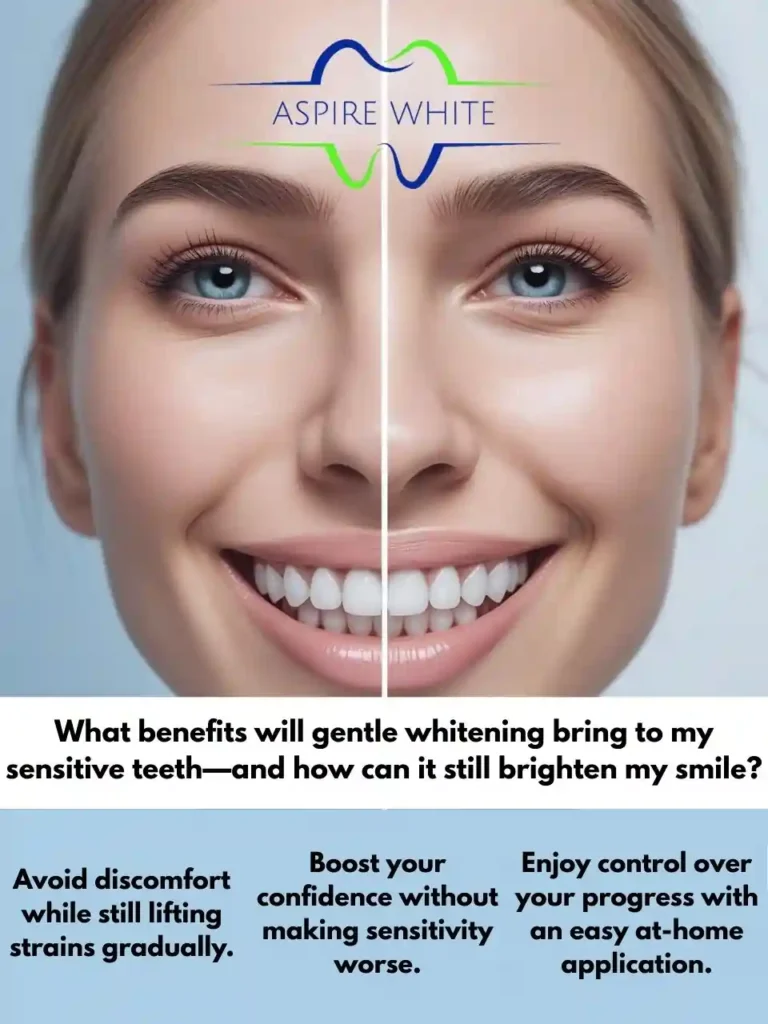 What benefits will gentle whitening bring to my sensitive teeth—and how can it still brighten my smile England